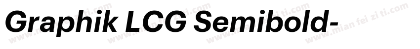 Graphik LCG Semibold字体转换